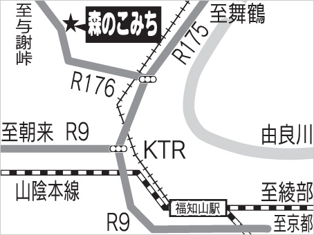 森のこみちアクセスマップ